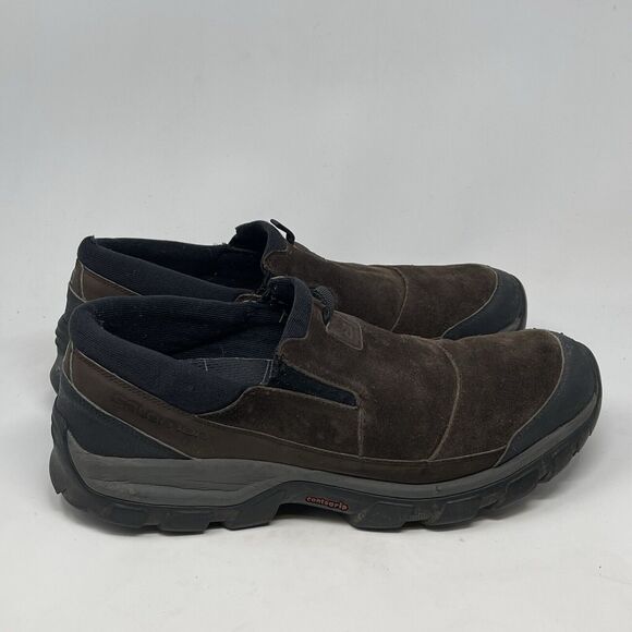 Salomon Snow Clog Shoes Mens 13 Brown Suede Slip On Loafer Y2K Vintage main image 11